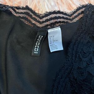 Divided Black Lace Dress